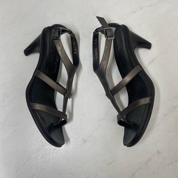 Donald J Pliner Y2K Size 8 Temira Metallic Sandals Formal Party - Picture 6 of 9